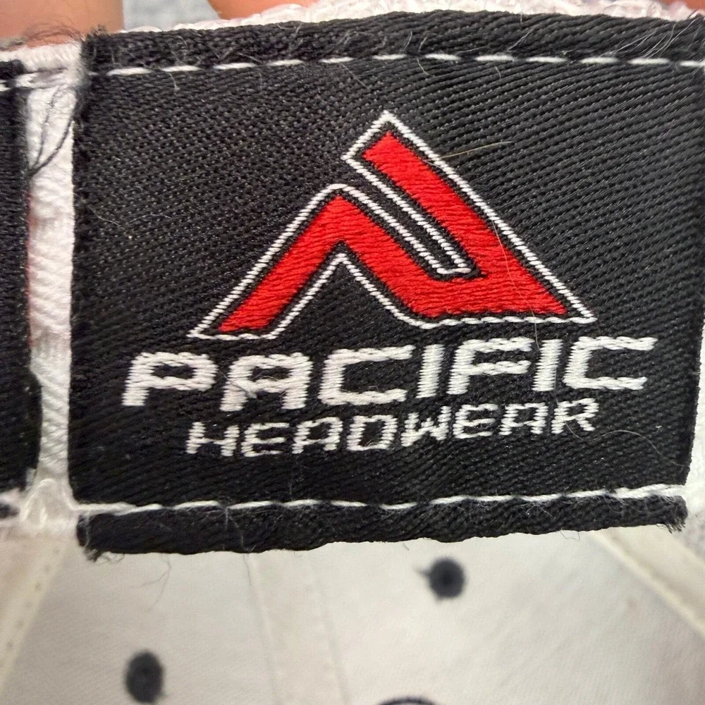 Pacific Headwear 402F Trucker Hat Camo Mesh Flexfit Cap Green White XS